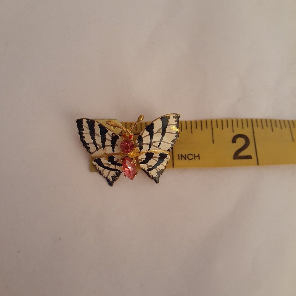 Vintage Czechoslovakian Butterfly Brooch - Picture 7 of 7